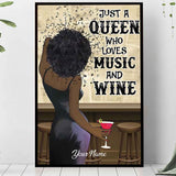 Black Queen - Personalized African American Poster 1121