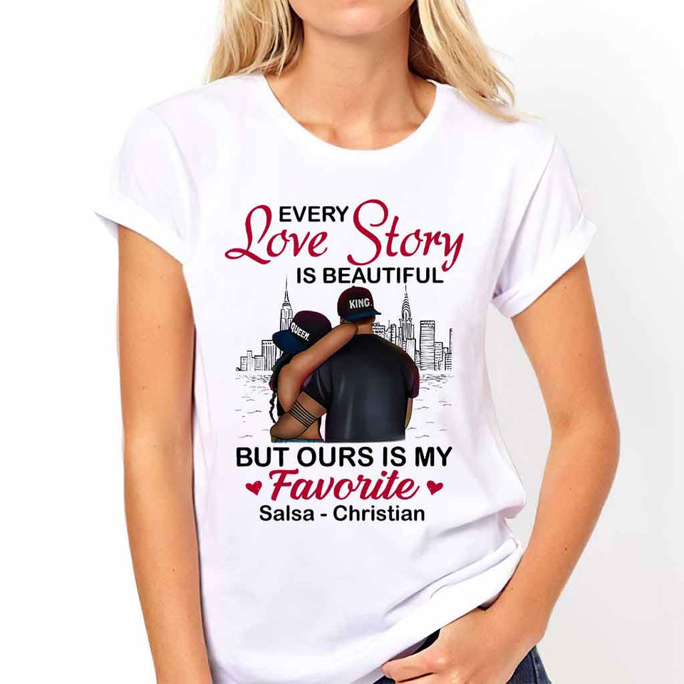 Black Couple - Personalized African American T-shirt and Hoodie 112021