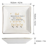 Whenever You Touch - Gift for mom, grandma, dad, grandpa - Personalized Jewelry Dish
