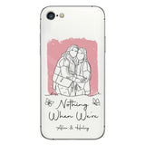 Nothing Makes Sense When We're Apart - Personalized Bestie Clear Phone Case