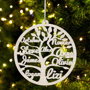 Family Tree With Personalized Name - Personalized Family Ornament