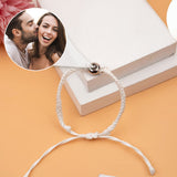 Sun Flower Custom Photo Projection Charm - gift for who lost a loved one - Personalized Projection Bracelet