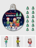 Christmas Coming In - Personalized Family Interchangeable Seasonal Wood Sign