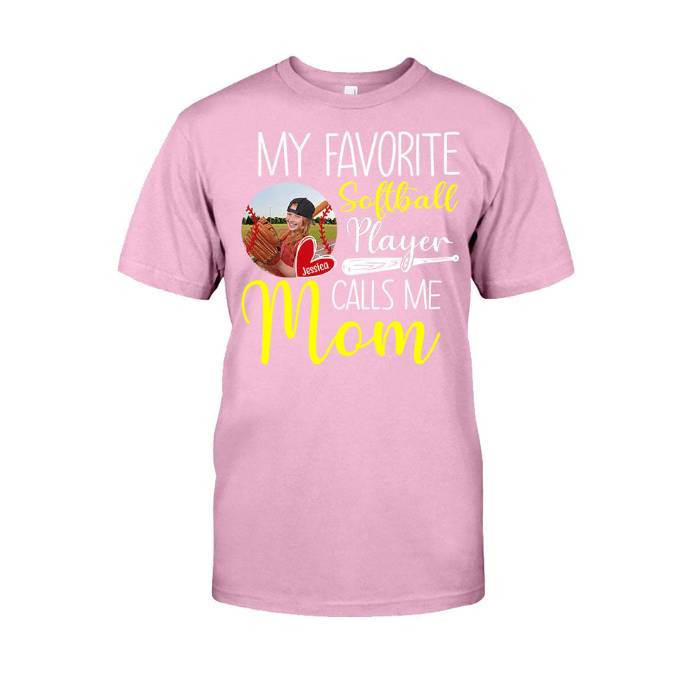 My Softball Player Calls Me Mom Grandma - Personalized Softball T-shirt And Hoodie