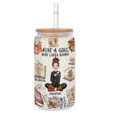 Just A Girl Who Loves Books - Personalized Book Can Glass