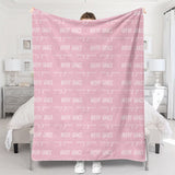 Custom Name Pattern - Personalized Newborn Blanket