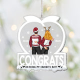 Congrats On Being My Favorite - gift for husband, wife, boyfriend, girlfriend - Personalized Transparent Ornament