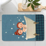 Get Nakey - Personalized Couple Bathroom Curtain & Mats Set