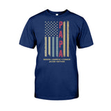 American Flag - Personalized Grandpa T-shirt & Hoodie