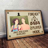 2 Player Mode - Personalized Video Game Canvas And Poster