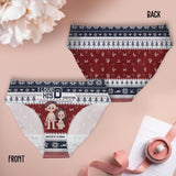 I Love Her P I Love His D - Personalized Couple Women Briefs & Men Boxer Briefs