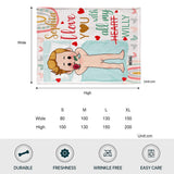 I Love You With All My Willy - Personalized Couple Blanket