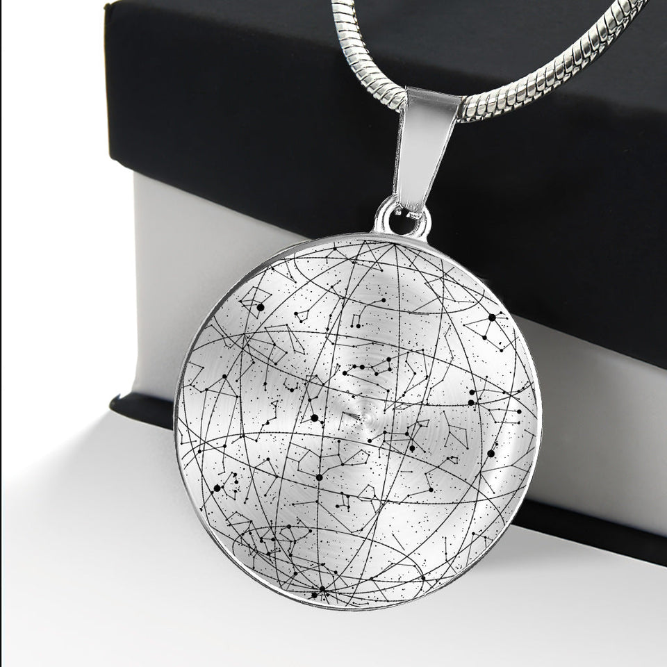 The Night You Were Born - Personalized Son Round Pendant Necklace
