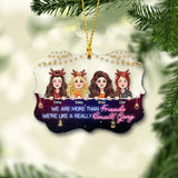 We're Like A Small Gang - Personalized Bestie Transparent Ornament