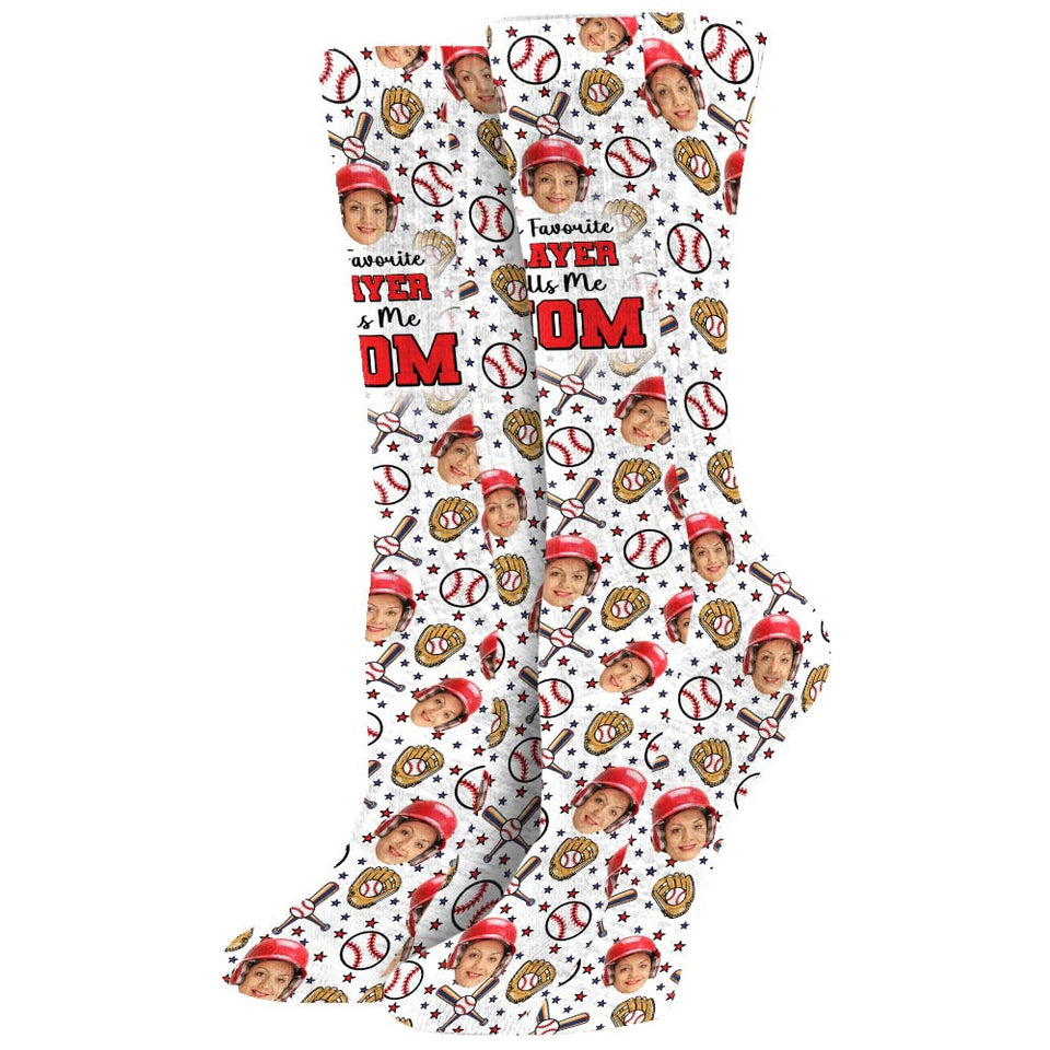My Favorite Player - Personalized Baseball Socks