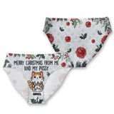 Merry Christmas From Me And My Pussy - Personalized Cat Women Briefs