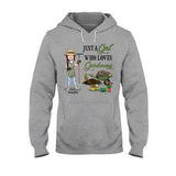 Just A Girl Who Loves Gardening - Personalized Gardening T-shirt & Hoodie