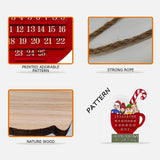 Christmas Countdown - Personalized Family Wood Sign