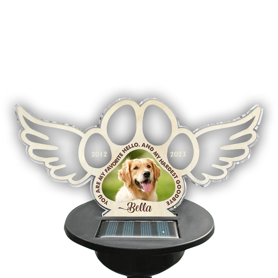 Best Friends Are Never Forgotten - Personalized Dog Garden Solar Light