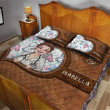 Nursing Is A Work Of Heart - Personalized Nurse Quilt Set