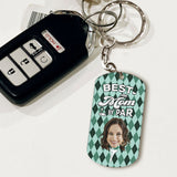 Best Dad By Par - Golf gift for dad, him, boyfriend, husband, grandpa - Personalized Stainless Steel Keychain