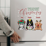 Have Yourself a Furry Little Christmas - Personalized Dog Decal Die Cut