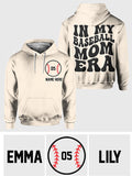 In My Baseball Mom Era - Personalized Baseball All Over Shirt