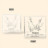 Pinky Promise - Personalized Sister Custom Shaped Acrylic Plaque