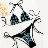Beach Please - Personalized Sea Lover Triangle Bikini Swimsuit