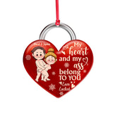 My Heart Belongs To You - Personalized Couple Ornament
