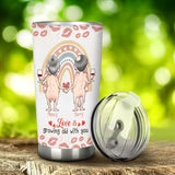 Love Is Growing Old WIth You You’re The Only One I Want To Annoy - Personalized Couple Tumbler