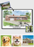 Home Sweet Home - Personalized Housewarming Canvas And Poster