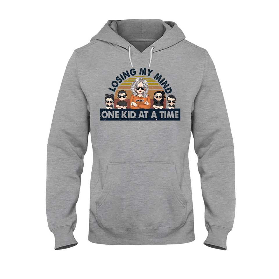 Losing My Mind One Kid At A Time - Gift for dad, dad - Personalized T-shirt And Hoodie
