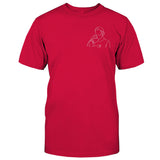 Custom Line Art - Personalized Step Dad Embroidered T-shirt