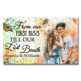 Watercolor Couple - Personalized Couple Canvas And Poster