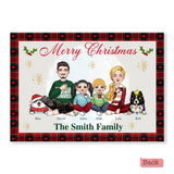 Merry Christmas - Personalized Family Greeting Card