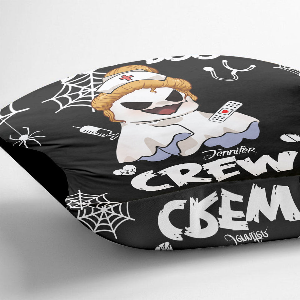 Boo Boo Crew - Personalized Nurse Throw Pillow