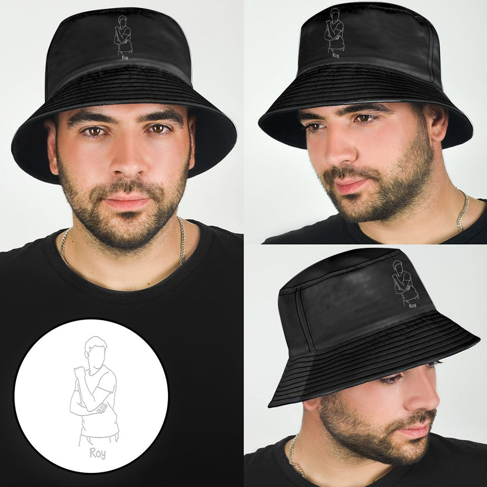 Custom Photo - Personalized Uncle Embroidered Bucket Hat