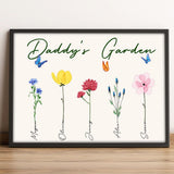 Grandma's Garden - Gift for grandma, grandpa, mom, dad - Personalized Canvas And Poster