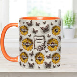 Grandma's Sunflower Garden - Gift for grandma - Personalized Accent Mug