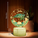 Love Turtle - Personalized Turtle Shaped Plaque Light Base