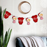 Baby 1st Christmas - Gift for Newborn - Personalized 6 Pieces Garland