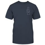 Custom Line Art - Personalized grandson Embroidered T-shirt