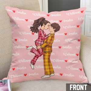I Love You Forever - gift for husband, wife, girlfriend, boyfriend - Personalized Throw Pillow