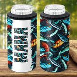 Reel Cool Dad - Fishing gift for dad, grandpa, him, husband - Personalized Can Cooler