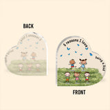 Love Being A Grandma - Gift for grandma, mom, aunt, grandpa - Personalized Custom Shaped Acrylic Plaque