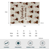 Grandma's Little Cuties - Gift for grandma, mom, dad, grandpa - Personalized Blanket