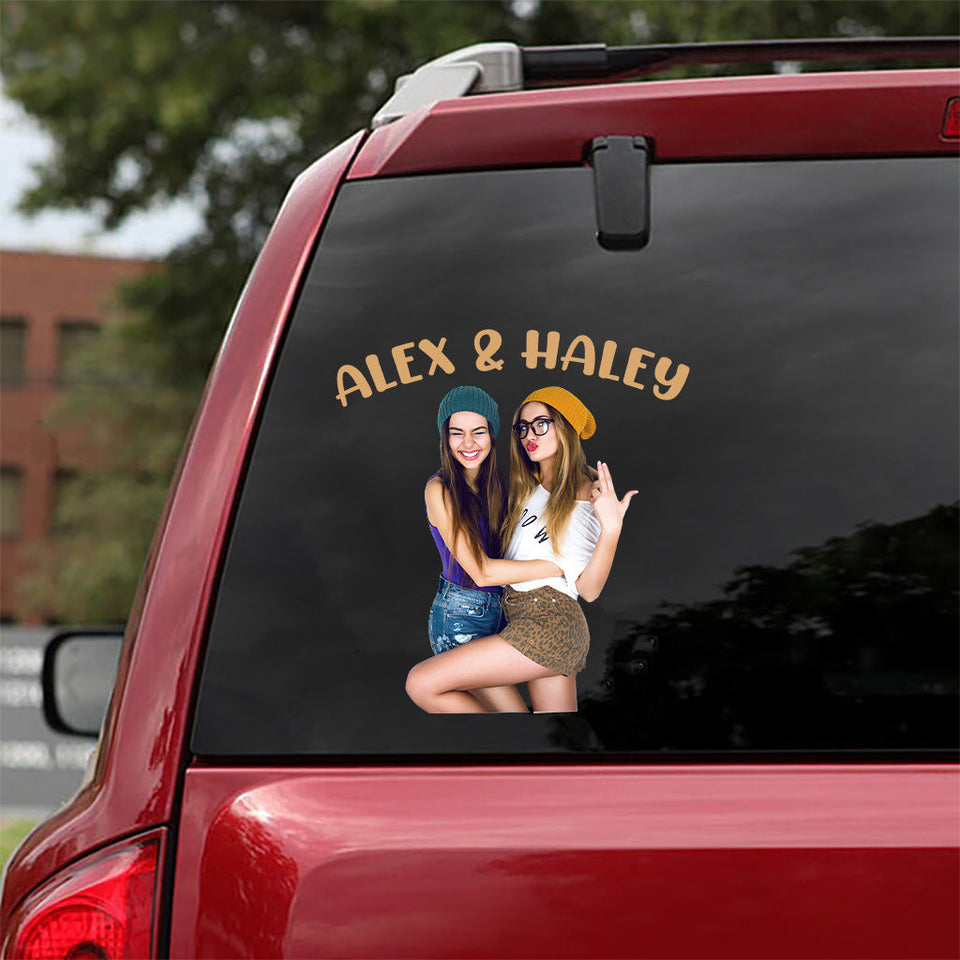 Best Friends - Personalized Bestie Decal Die Cut