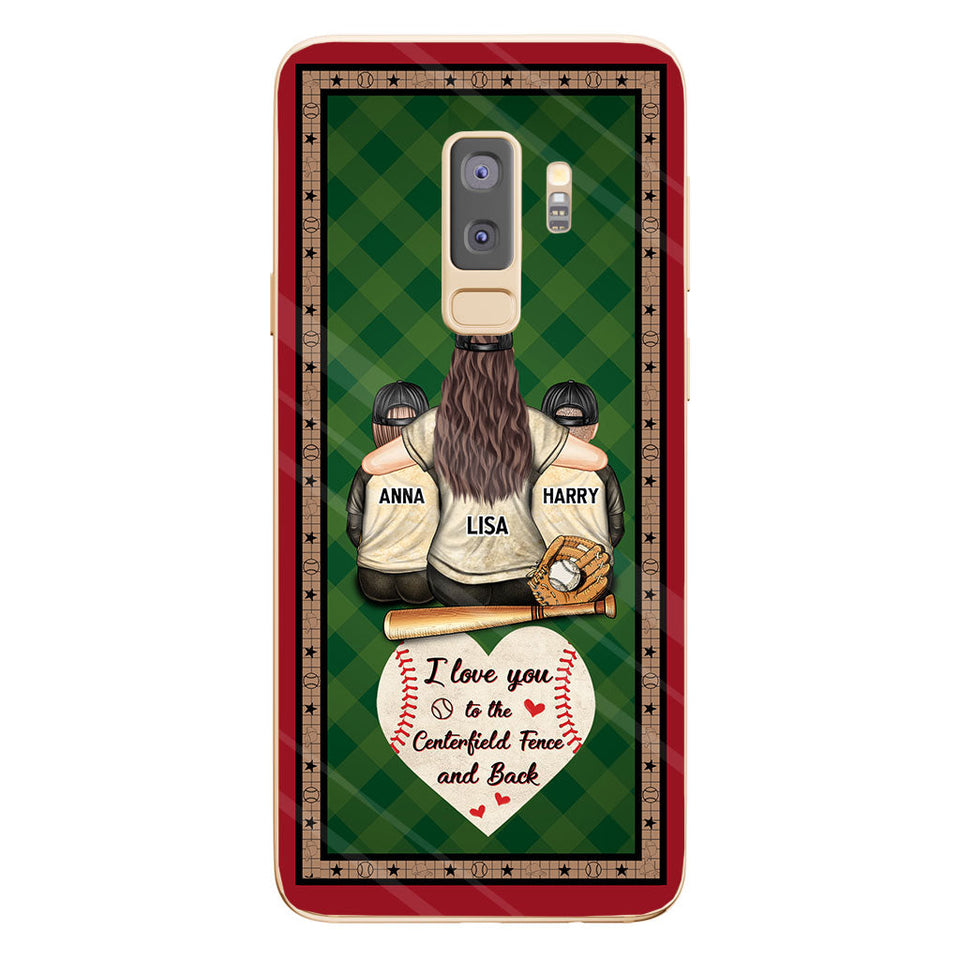 My Heart Is On That Field - Personalized Baseball Clear Phone Case