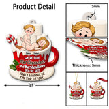 Hot Chocolate And Marshmallows - Personalized Couple Ornament